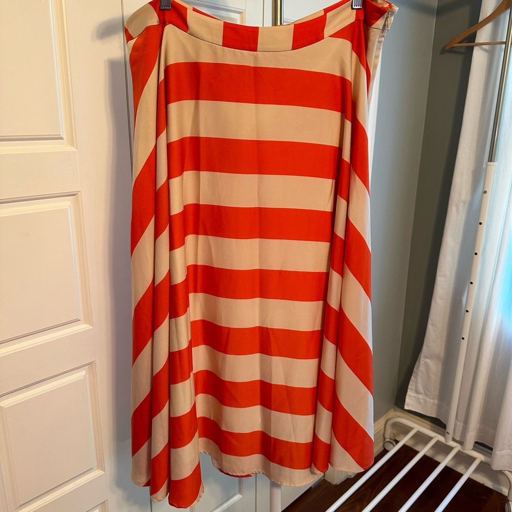 Ilsa striped midi skirt